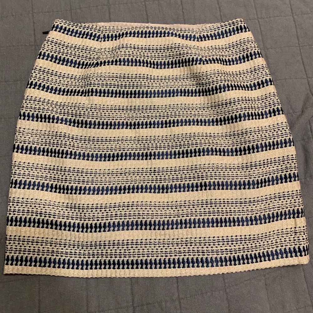 Woven Tweed Skirt